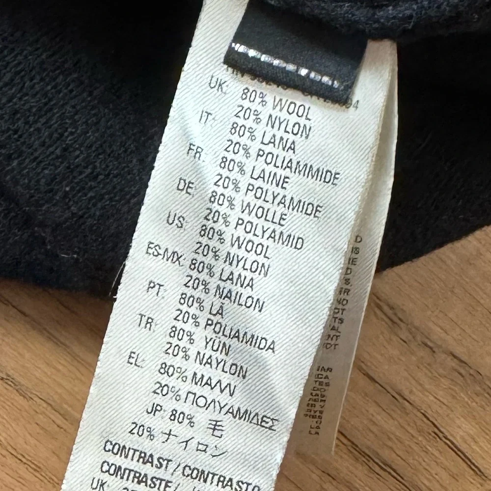 Diesel Y2K Eagle Wool Blend Crewneck Sweater - Black - Size XS - EUC - Picture 8 of 14